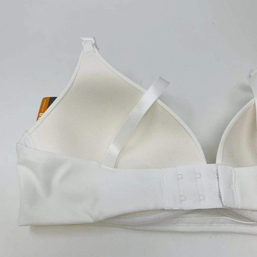 New Warner's Womans Flex Revolution Flexi Wire T-Shirt Bra Sz‎ 34C White NWT
